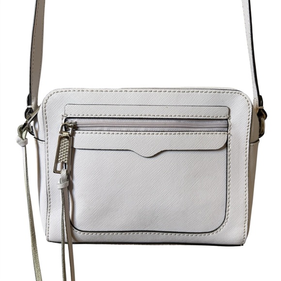 Rebecca Minkoff Handbags - Rebecca Minkoff Saffiano Leather Crossbody Bag Ivory White
